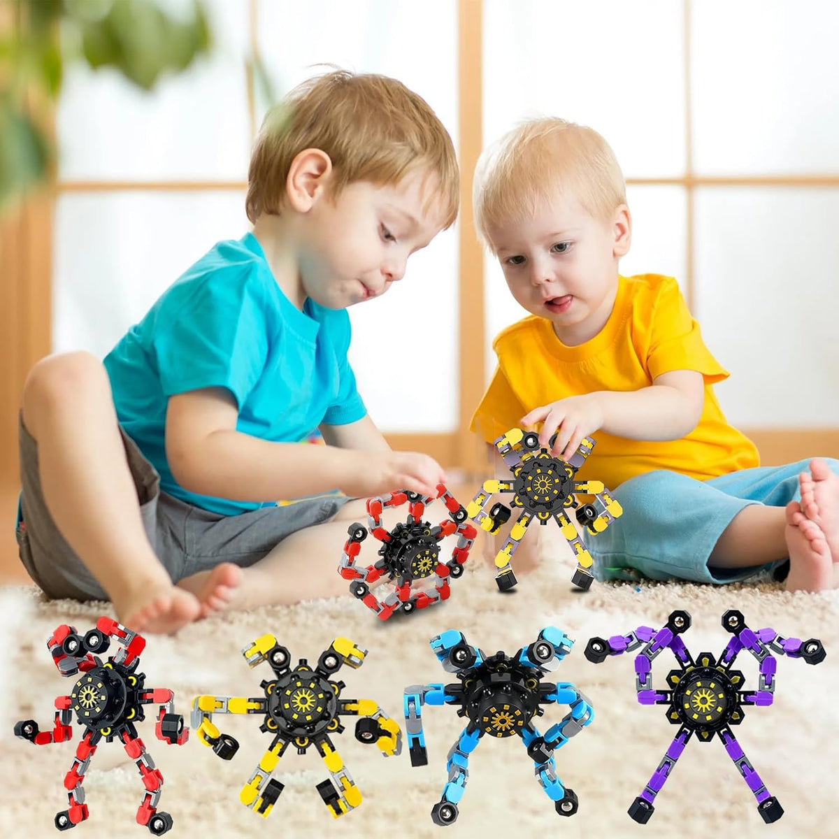 12Pcs Transformable Fidget Spinners C229