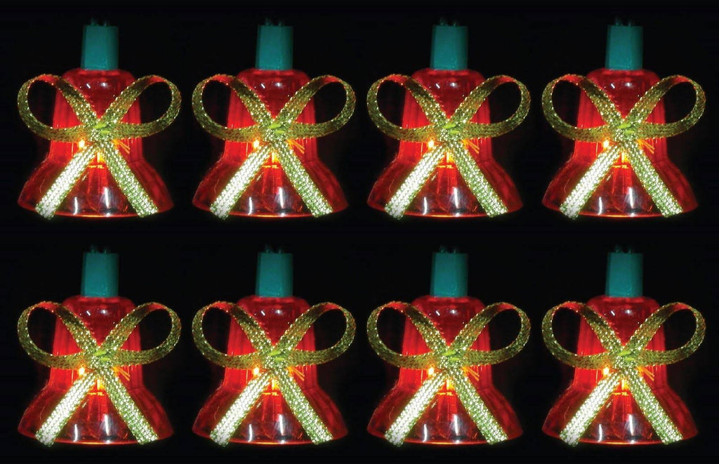 Red Musical Bell Christmas Lights Set of 40 V109994