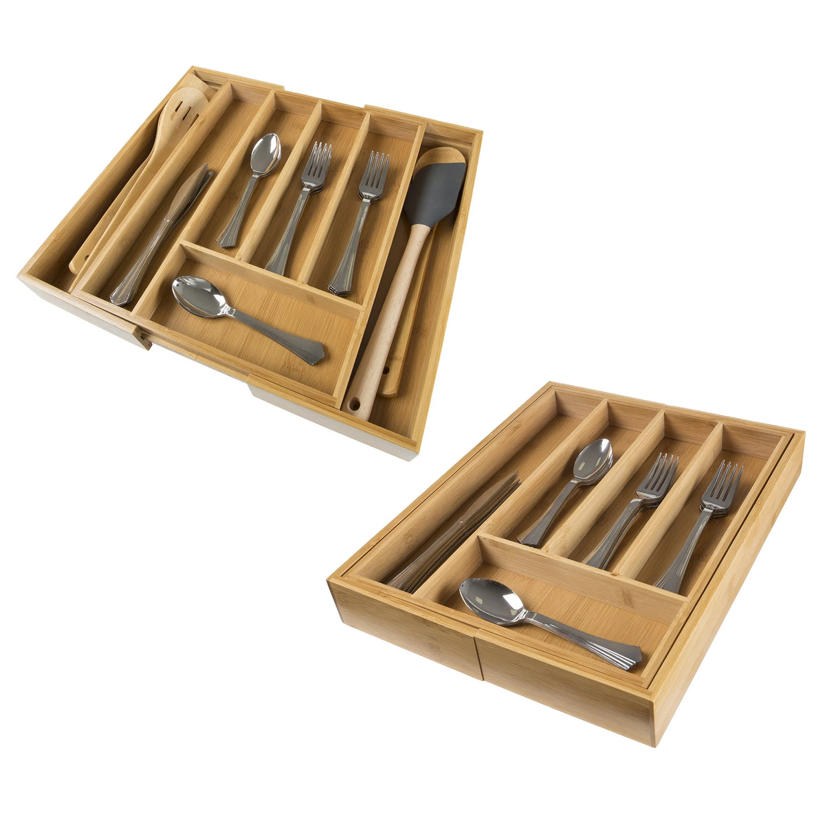 Bamboo Expandable Utensil Drawer Organizer E1017
