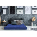 Queen Size Blue Polyester Mattress A462120