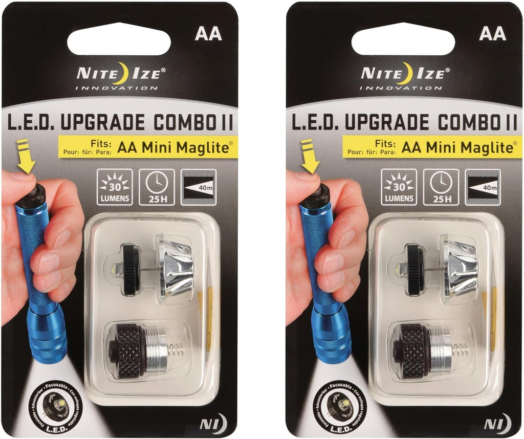 LED Upgrade Combo II Compatible with AA Mini Maglite - 2 Count N9875