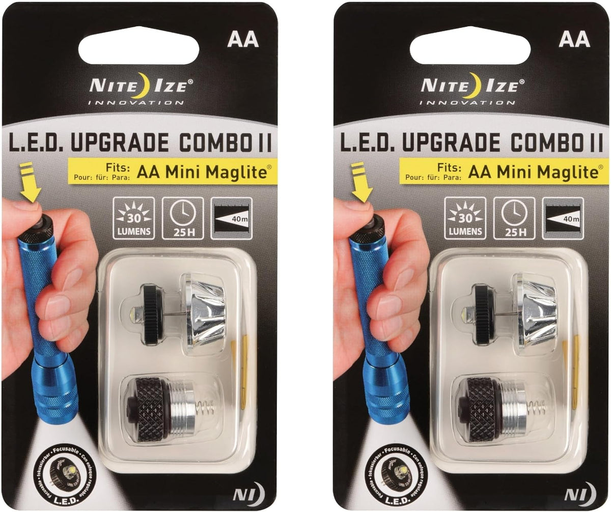 LED Upgrade Combo II Compatible with AA Mini Maglite - 2 Count N9875