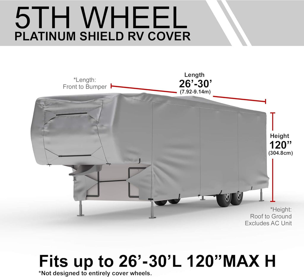 Weatherproof RV Cover for 26' - 30' 5th Wheel RV P81245
