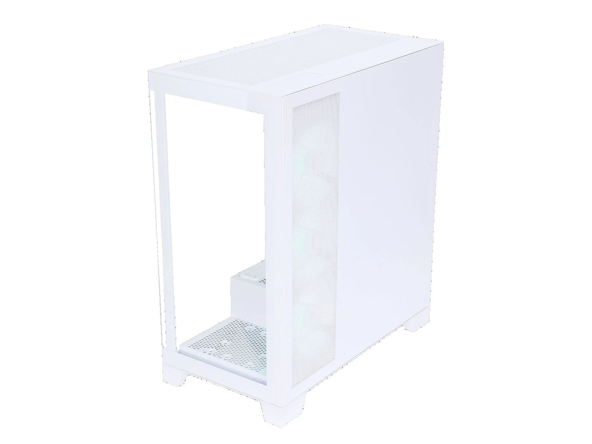 White Dual USB3.0 and Type C Tempered Glass ATX Mid Tower Computer Case with 4 x 120mm ARGB Fans Q28859
