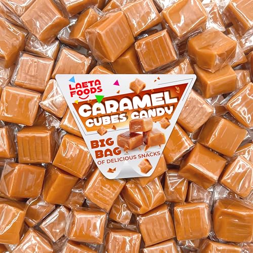 3 Pound Bag Individually Wrapped Caramel Cubes Candy F357