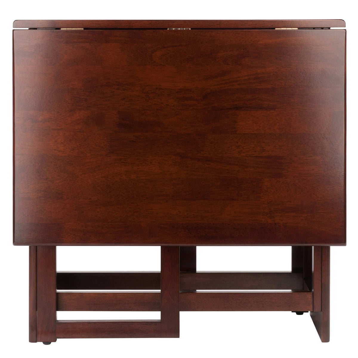 Double Drop Leaf Dining Table Walnut Finish Q929