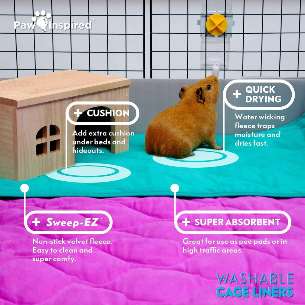 Washable Fleece Guinea Pig Cage Liners & Bedding H741565
