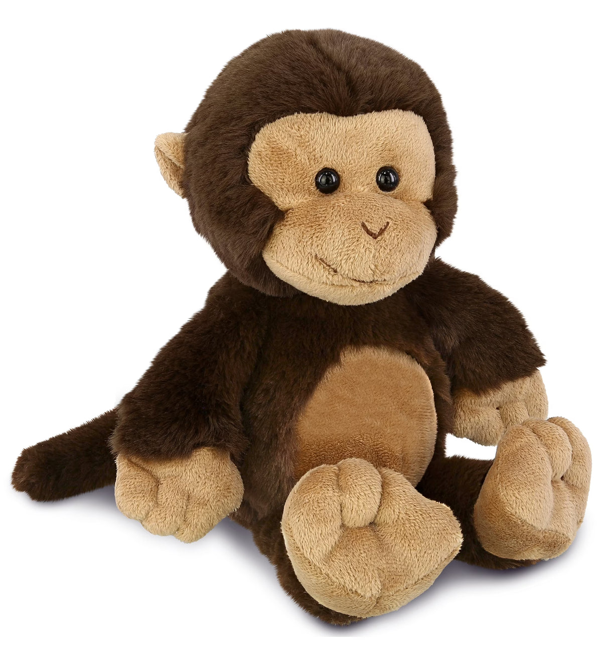 Soft Brown Plush Monkey Stuffed Animal Toy, 9 Inches S6292