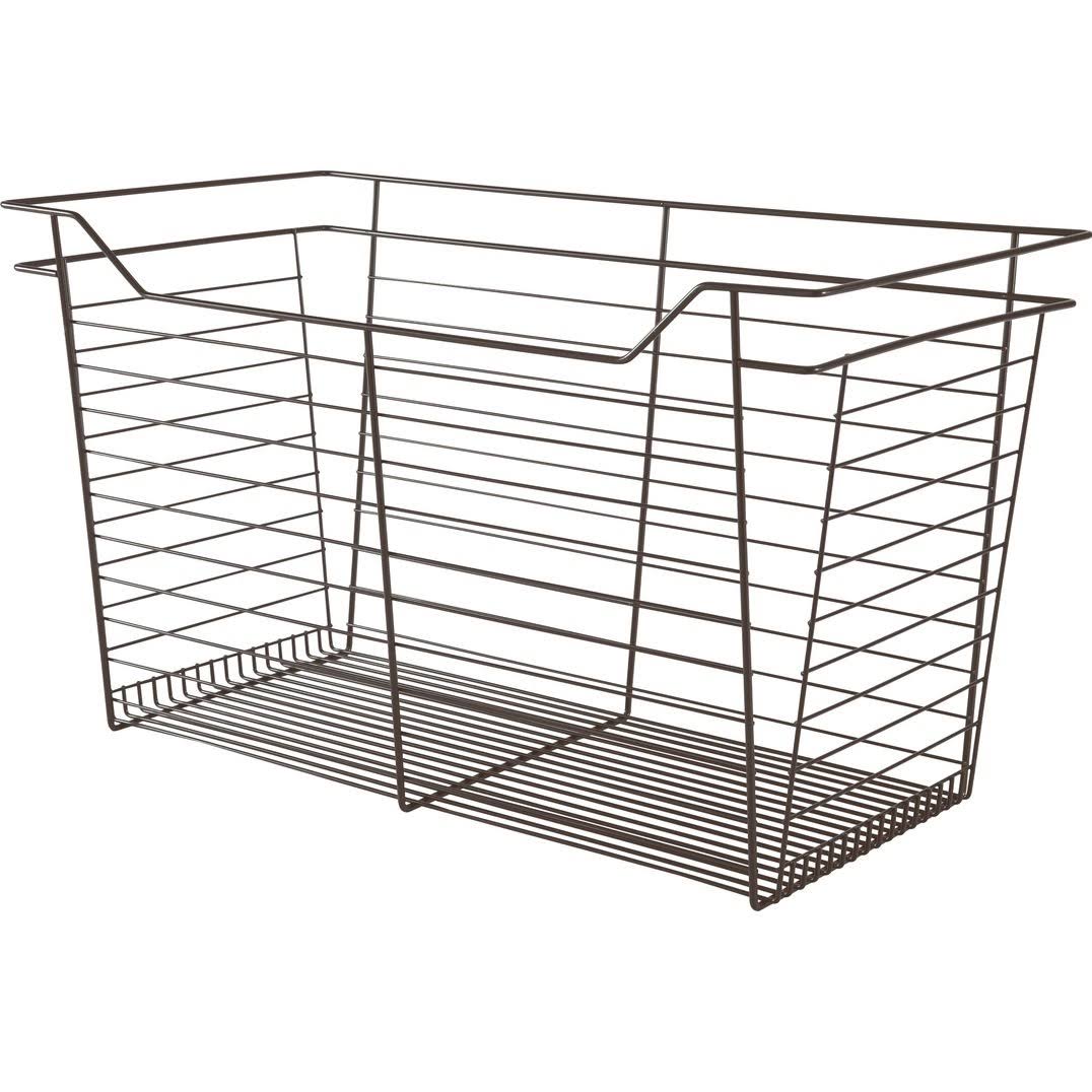 Dark Oil-Rubbed Bronze Powder-Coated Wire Basket H382