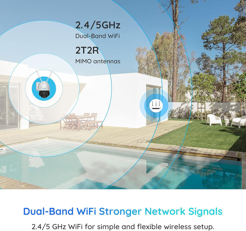 5MP Semi-Wireless Outdoor PTZ Security Camera System A6993