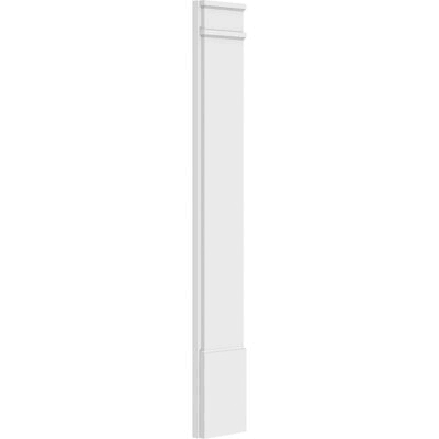 Plain PVC Pilaster with Decorative Capital & Base (Pair) Q921