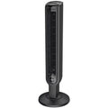 Black 3-Speed Oscillating Tower Fan with Timer and Remote E24440