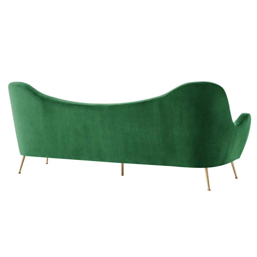 Emerald Channel Tufted Performance Velvet Sofa F3470