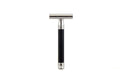 Stainless Steel Black Safety Razor N6295