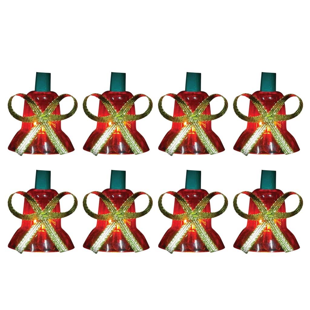 Red Musical Bell Christmas Lights Set of 40 V109994