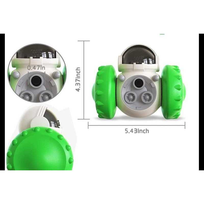 Robot Shaped Treat Dispenser Push Toy C958131