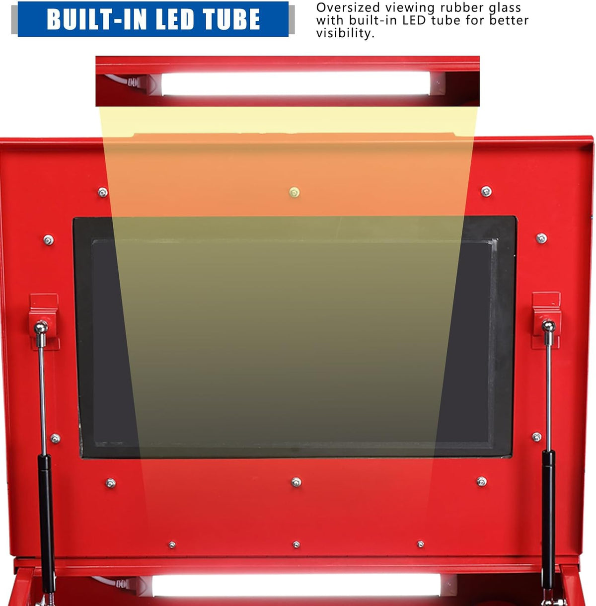 40 Gallon Portable Bench Top Sand Blasting Cabinet with Spray Gun I8727