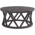 Round Coffee Table in Rustic Gray Q545890
