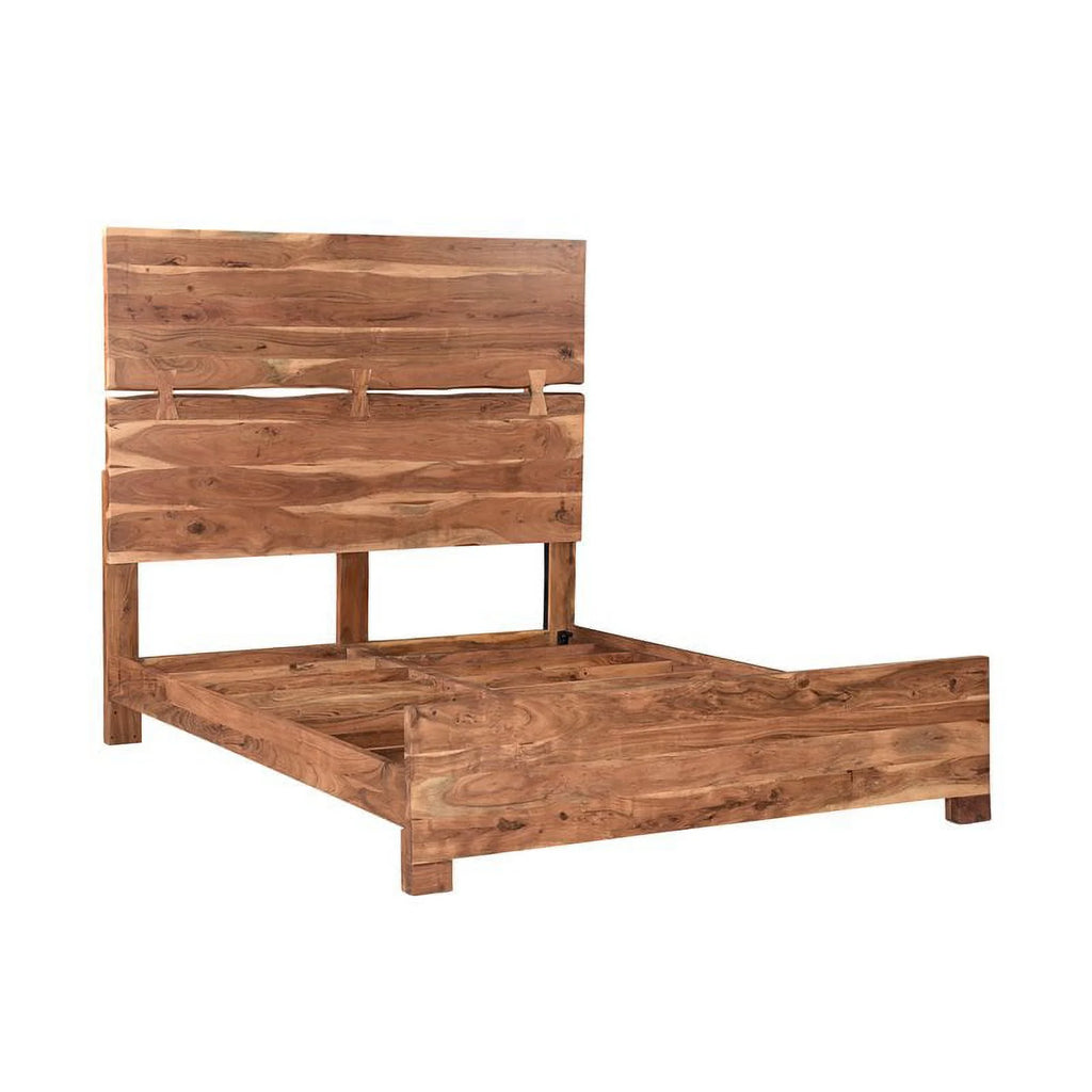 Solid Wood King Panel Bed L57272