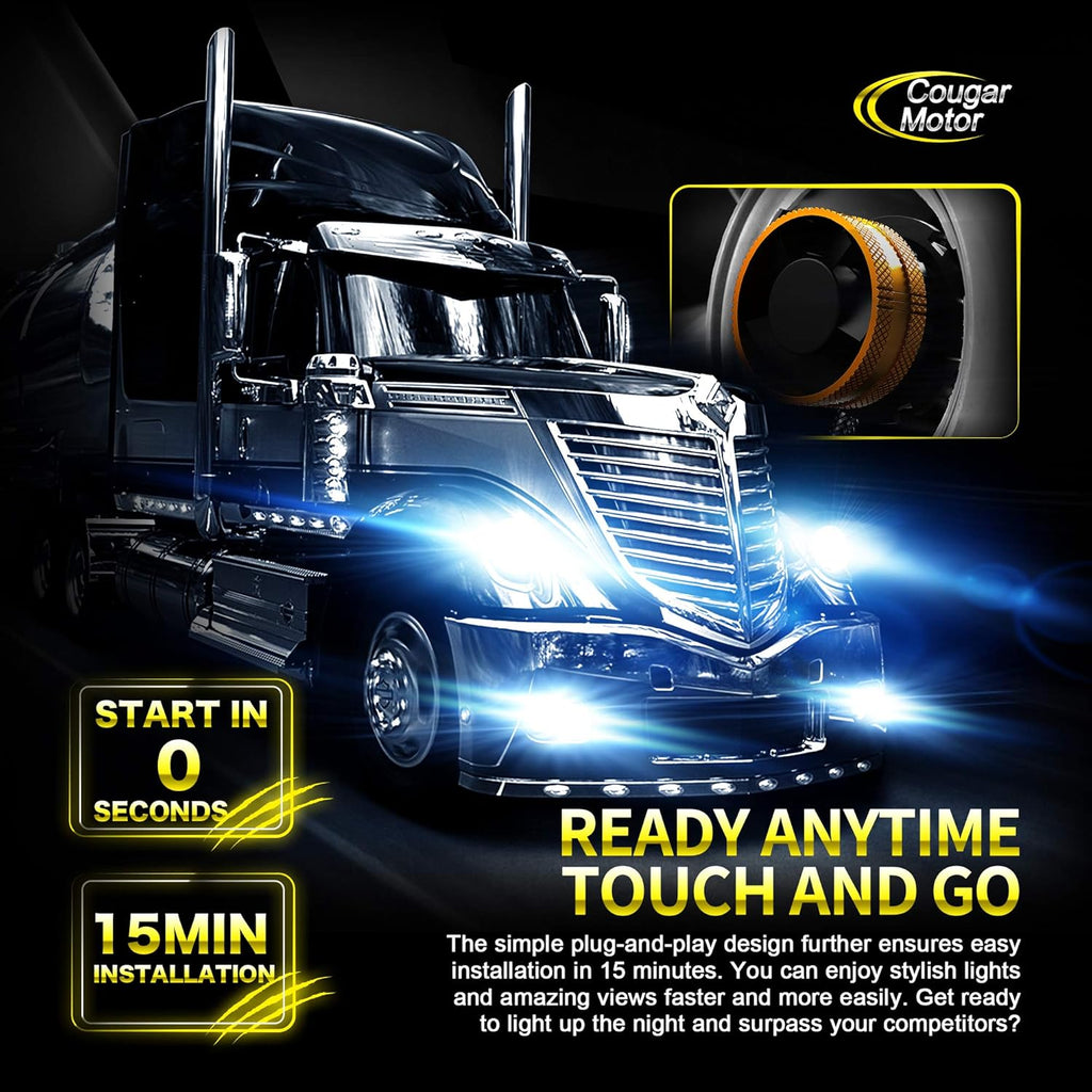 H4 LED Bulb 6500K Cool White Conversion Kit Y801
