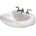 White 4x22 Center Wall Mount Lavatory N6129