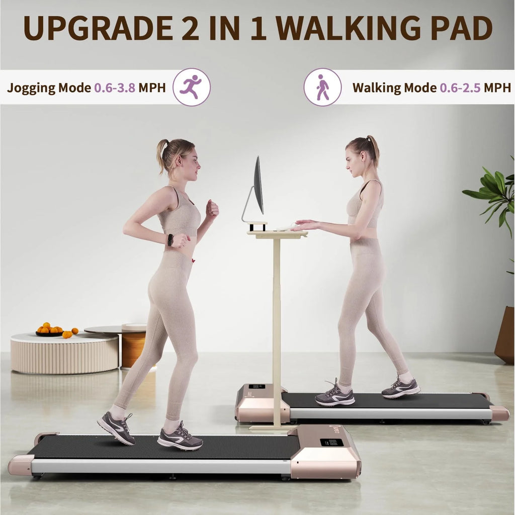 2.5Hp Ultra-Quiet Walking Pad Treadmill with Remote Control F782095