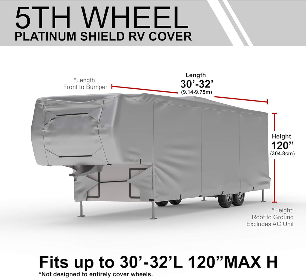 Weatherproof RV Cover for 26' - 30' 5th Wheel RV P81245