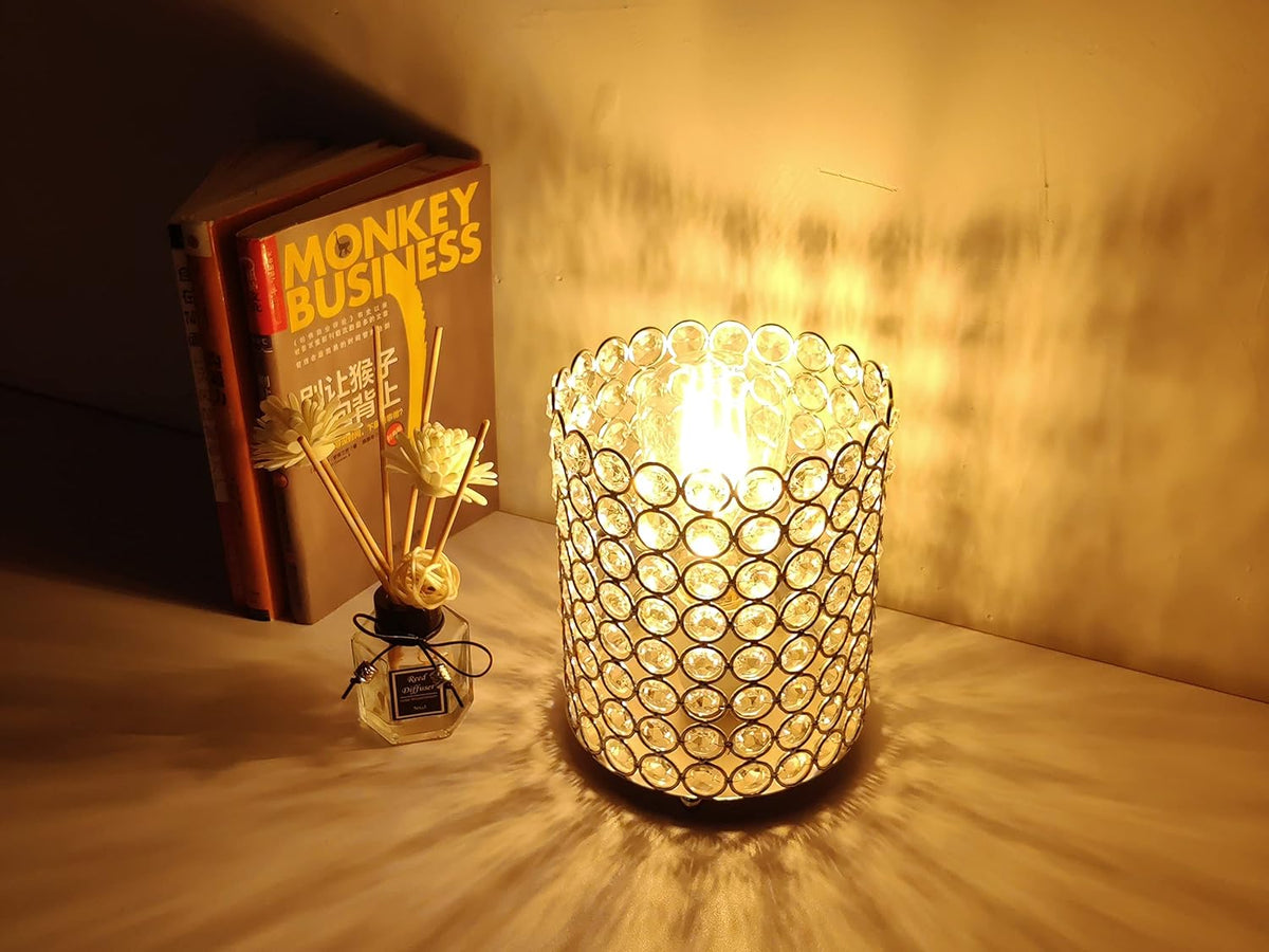 Silver K9 Crystal Table Lamp S4806