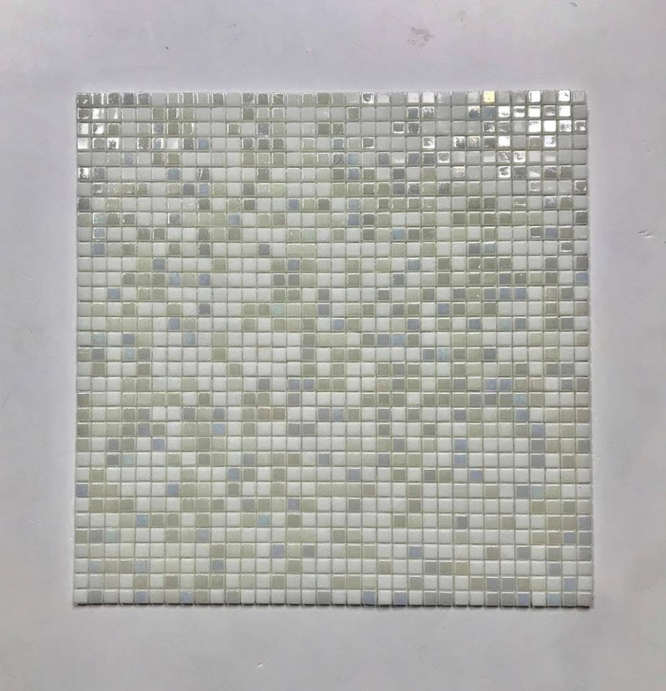 Iridescent Gray Glass Mosaic Tile S9103