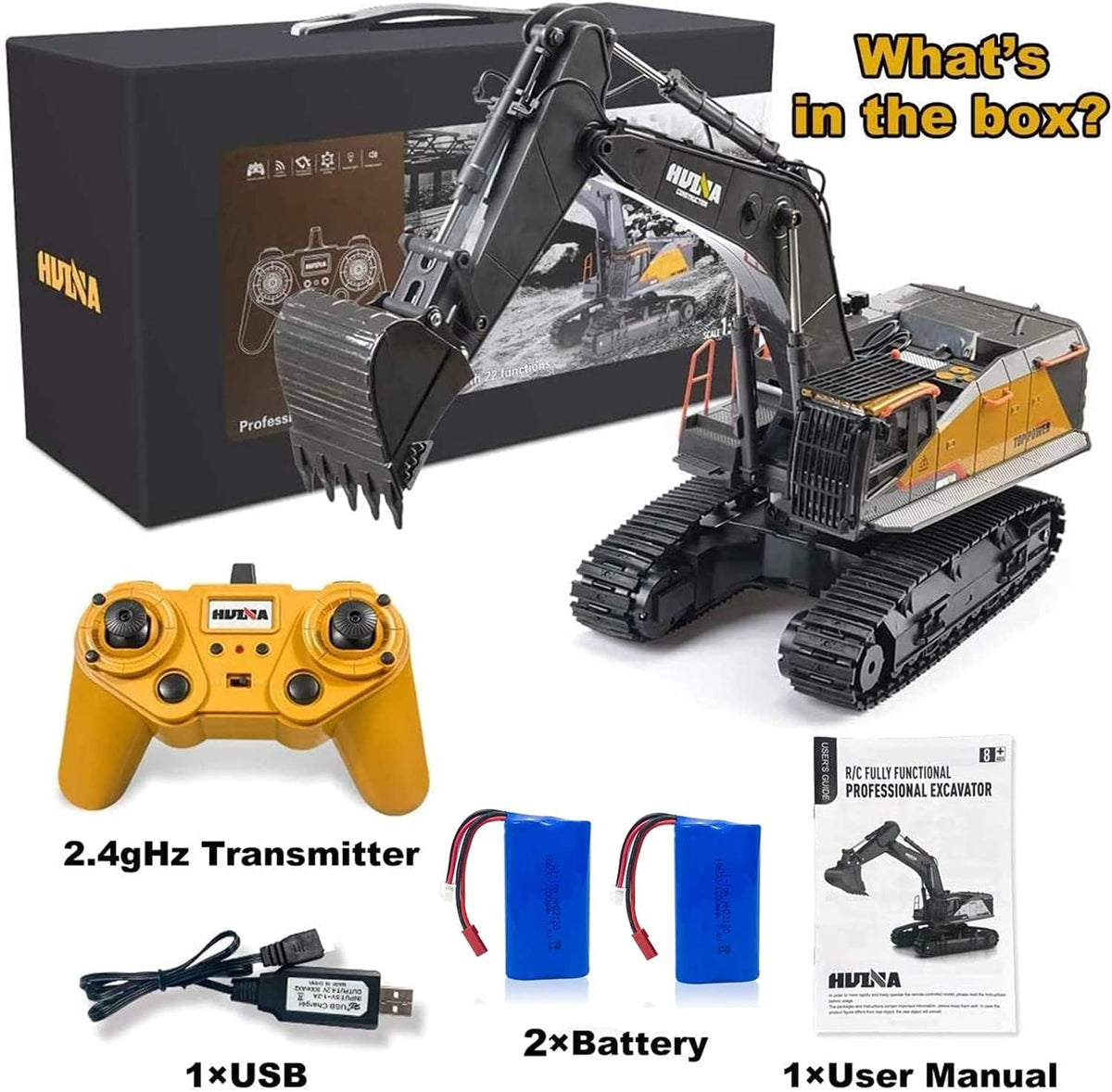 1/14 Scale RC Excavator with Metal Shovel S593916