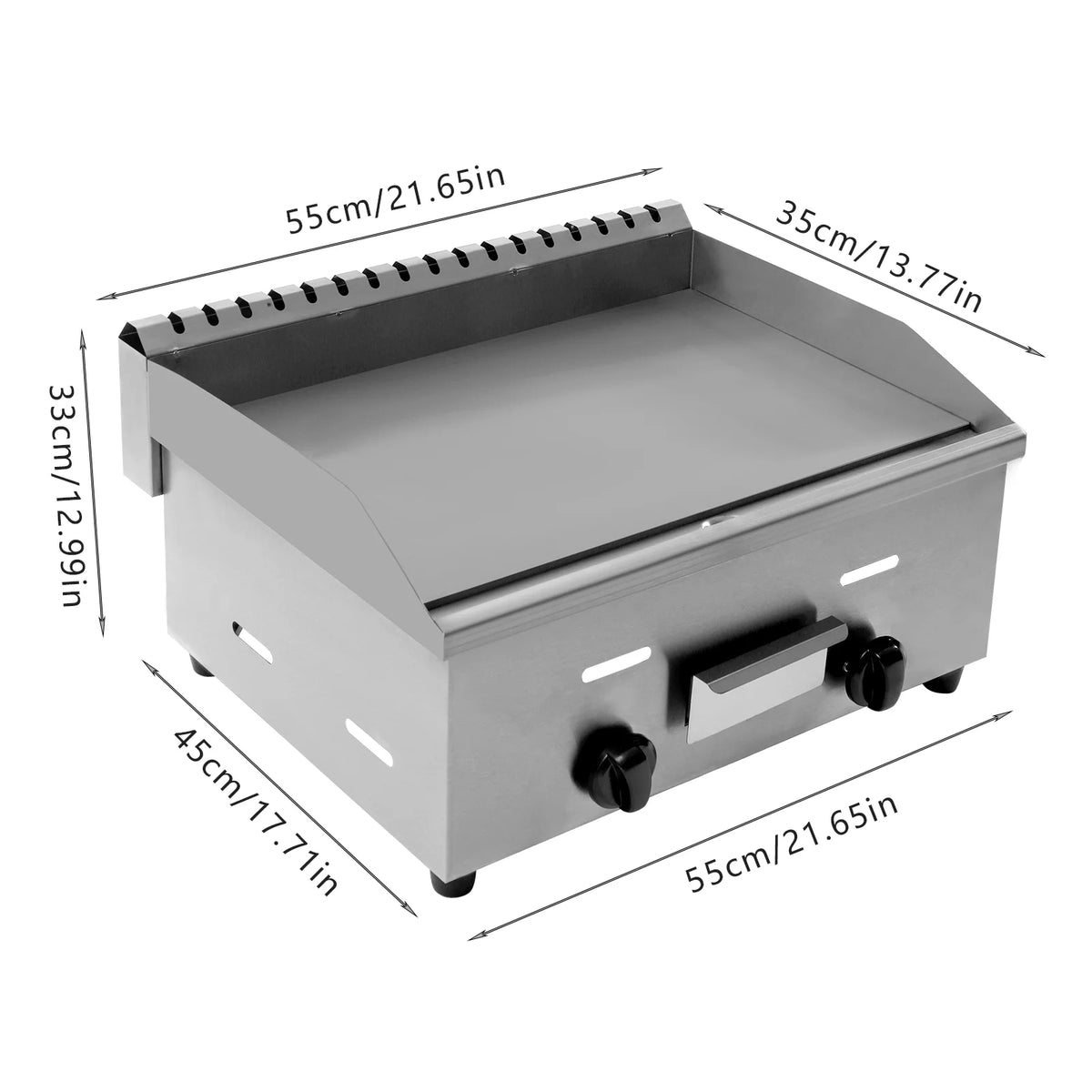 Stainless Steel Non-Stick Gas Griddle O997