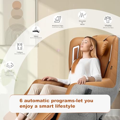 Zero-Gravity Massage Chair 360° Swivel Heat White H2453