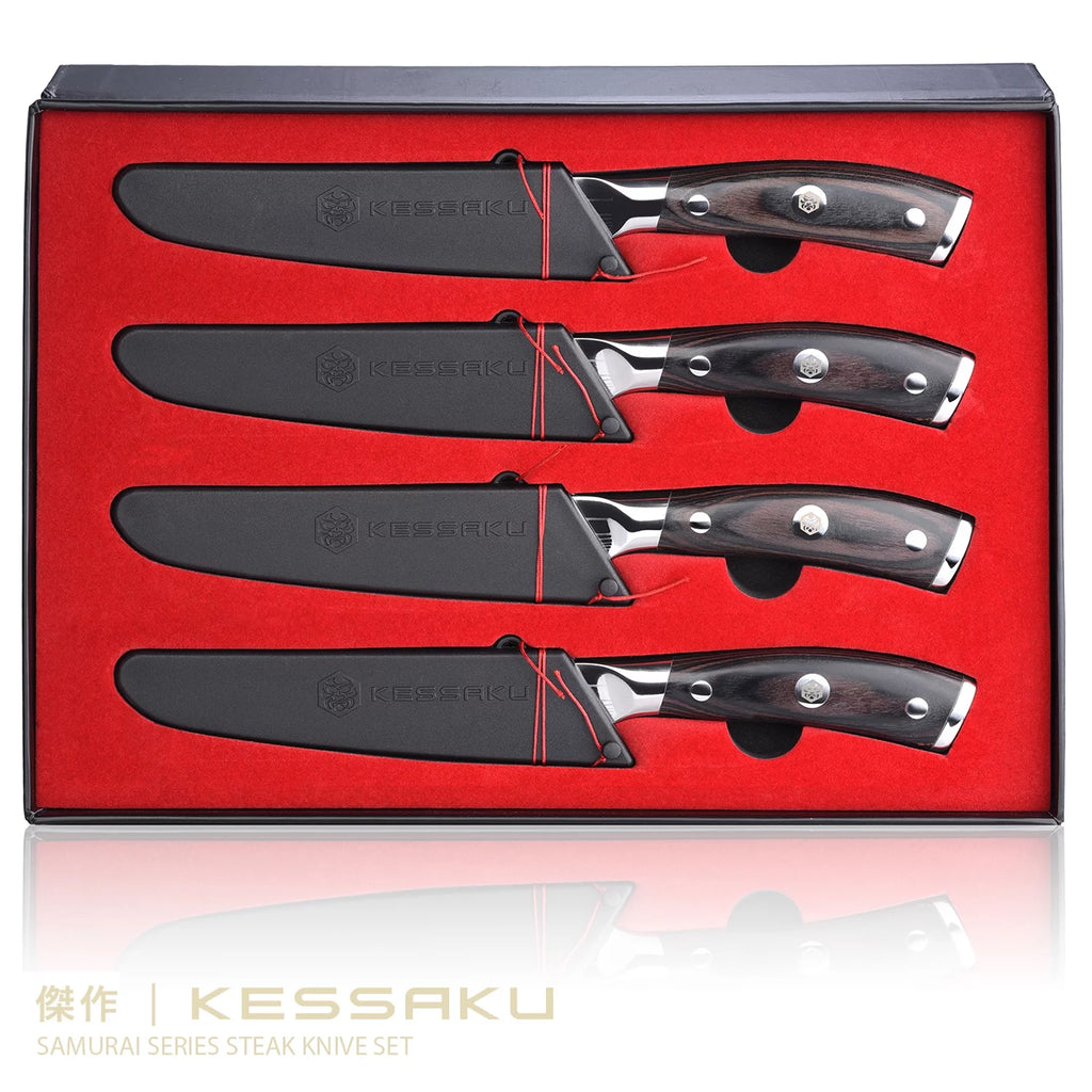 5-Inch Forged High Carbon Stainless Steel Steak Knife Set H8624