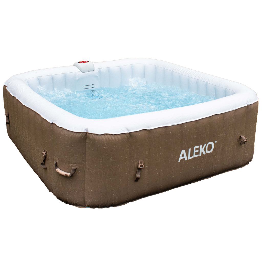 6 Person 100-130 Jet Inflatable Hot Tub Spa with Cover W1316