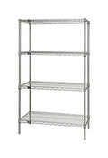 Wire Shelving 4-Shelf Starter Unit, 24 x 24 x 63, 304 Stainless Steel O799