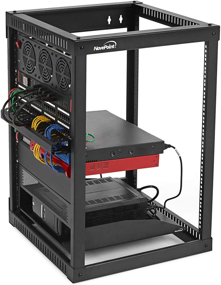 15U Wall Mount Network Rack, 22-Inch Depth, Steel A953