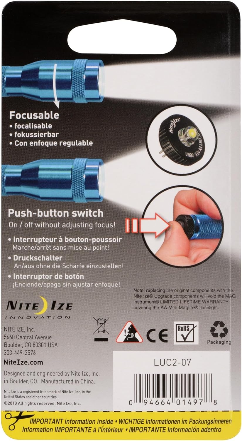 LED Upgrade Combo II Compatible with AA Mini Maglite - 2 Count N9875