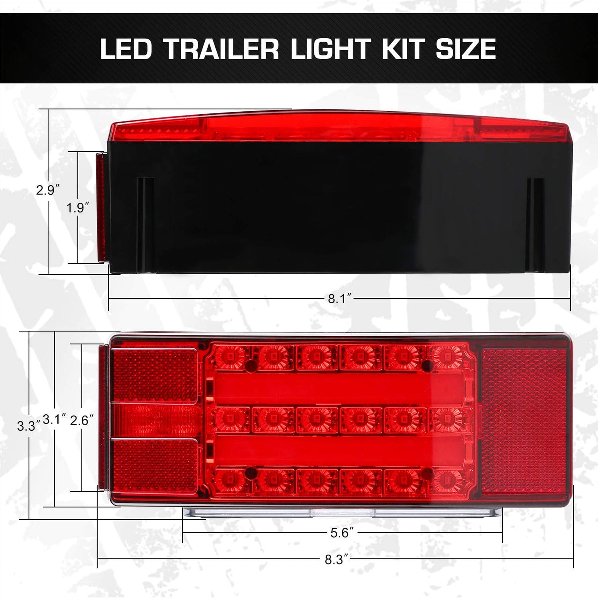 Submersible LED Trailer Light Kit X3984
