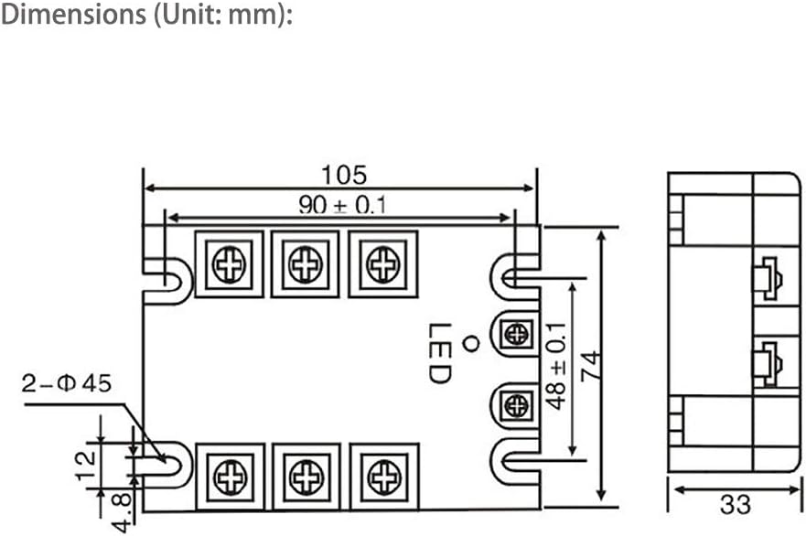 Solid State Relay 3 Phase 80A M6613