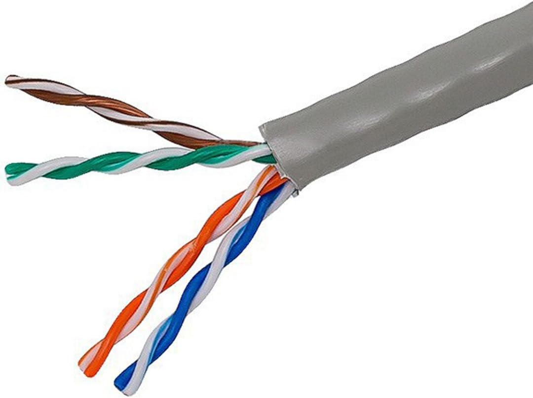 1000FT 24AWG Cat5e UTP Riser Rated Bare Copper Cable - Blue D8057
