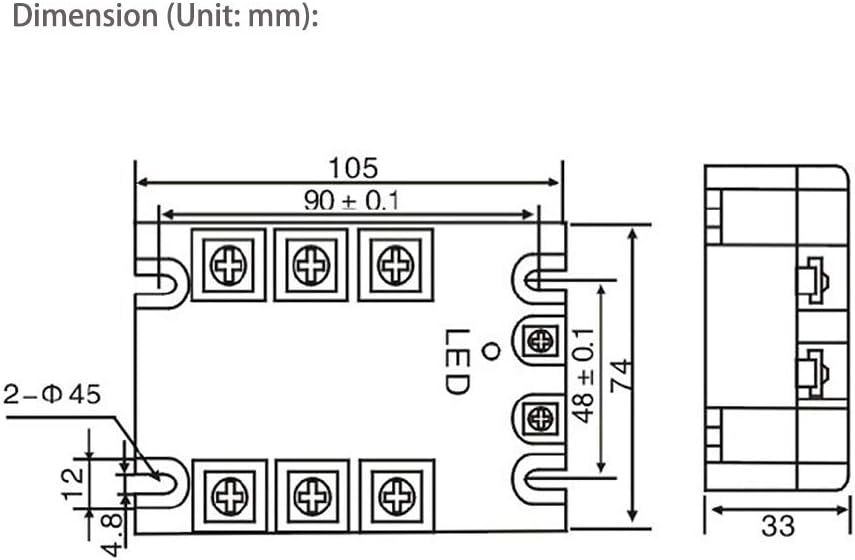 Solid State Relay 3 Phase 80A M6613