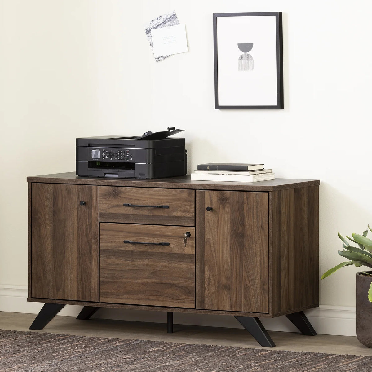 2-Drawer Credenza with Doors R4833