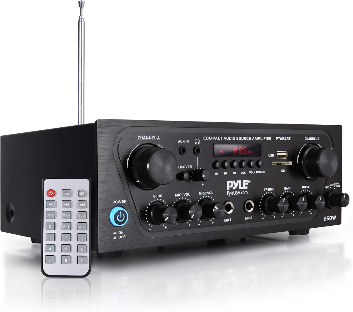 6 Channel 600 Watt Bluetooth Stereo Receiver Amplifier Y24768