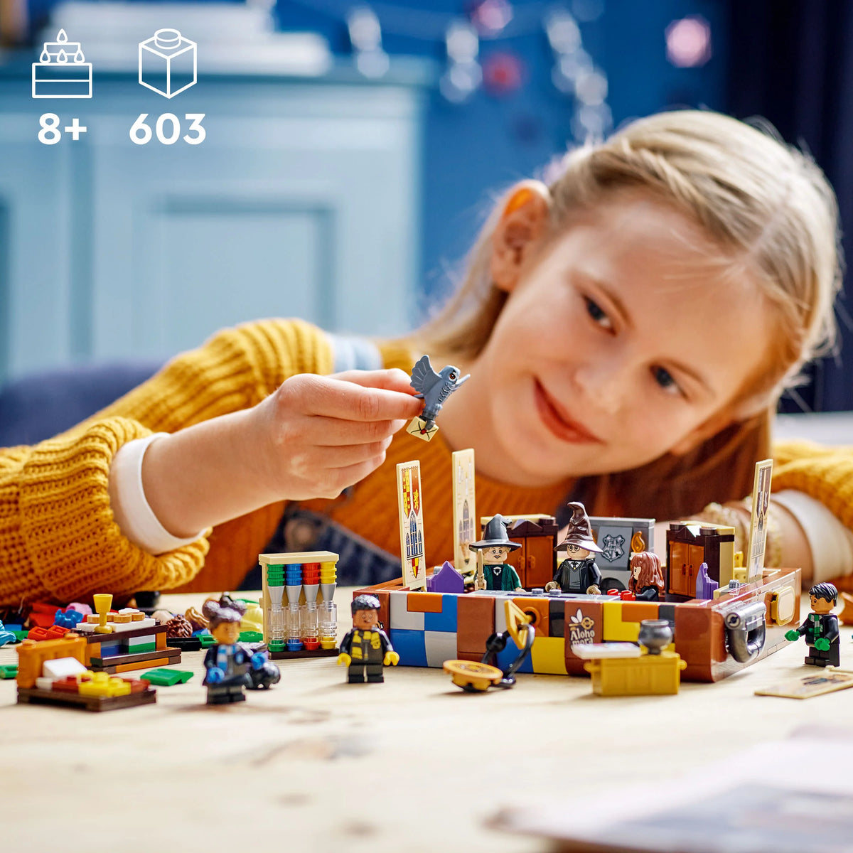 Customizable Toy Luggage Set with Minifigures C42425