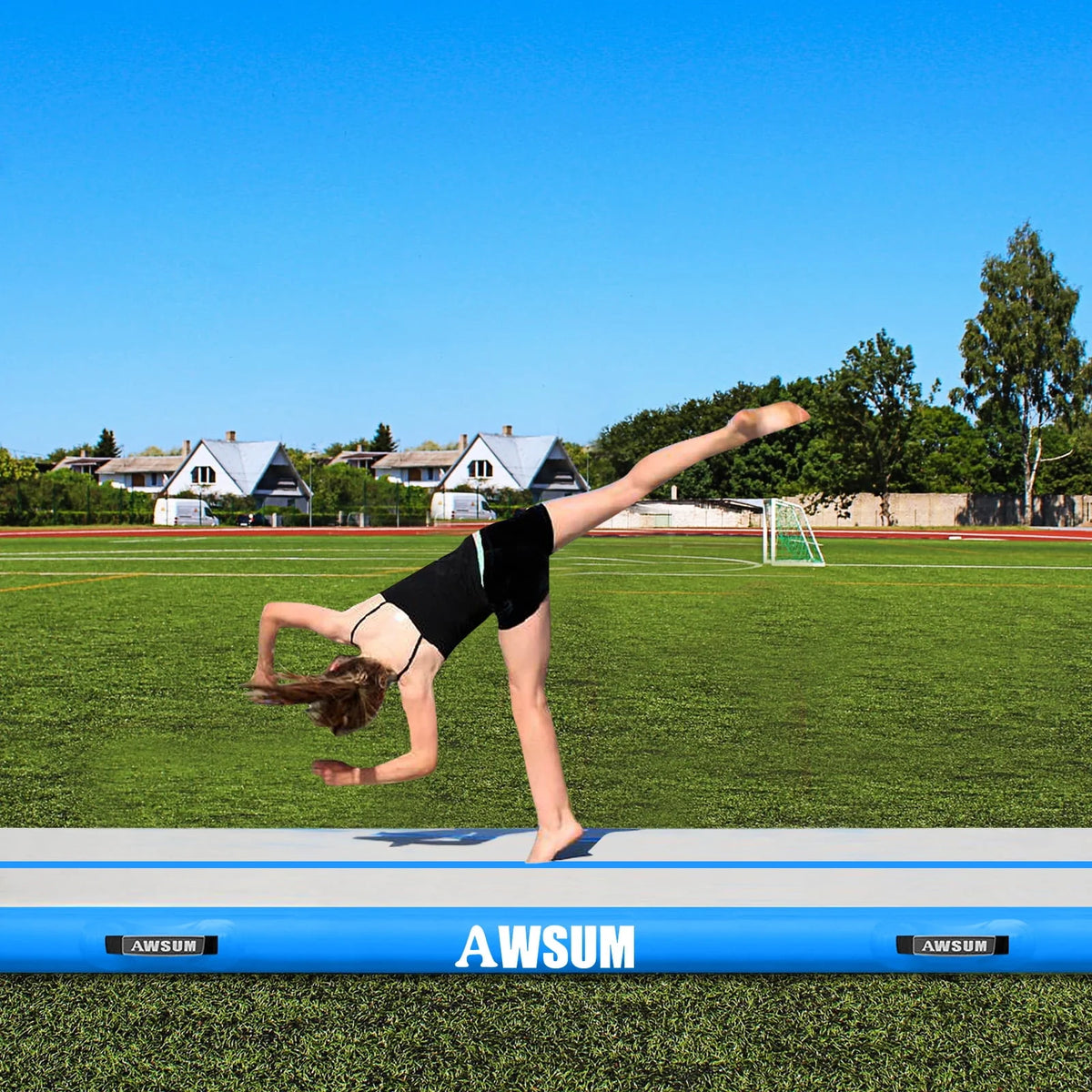 Inflatable Air Gymnastics Mat 4 inches Thick with Electric Pump I3279