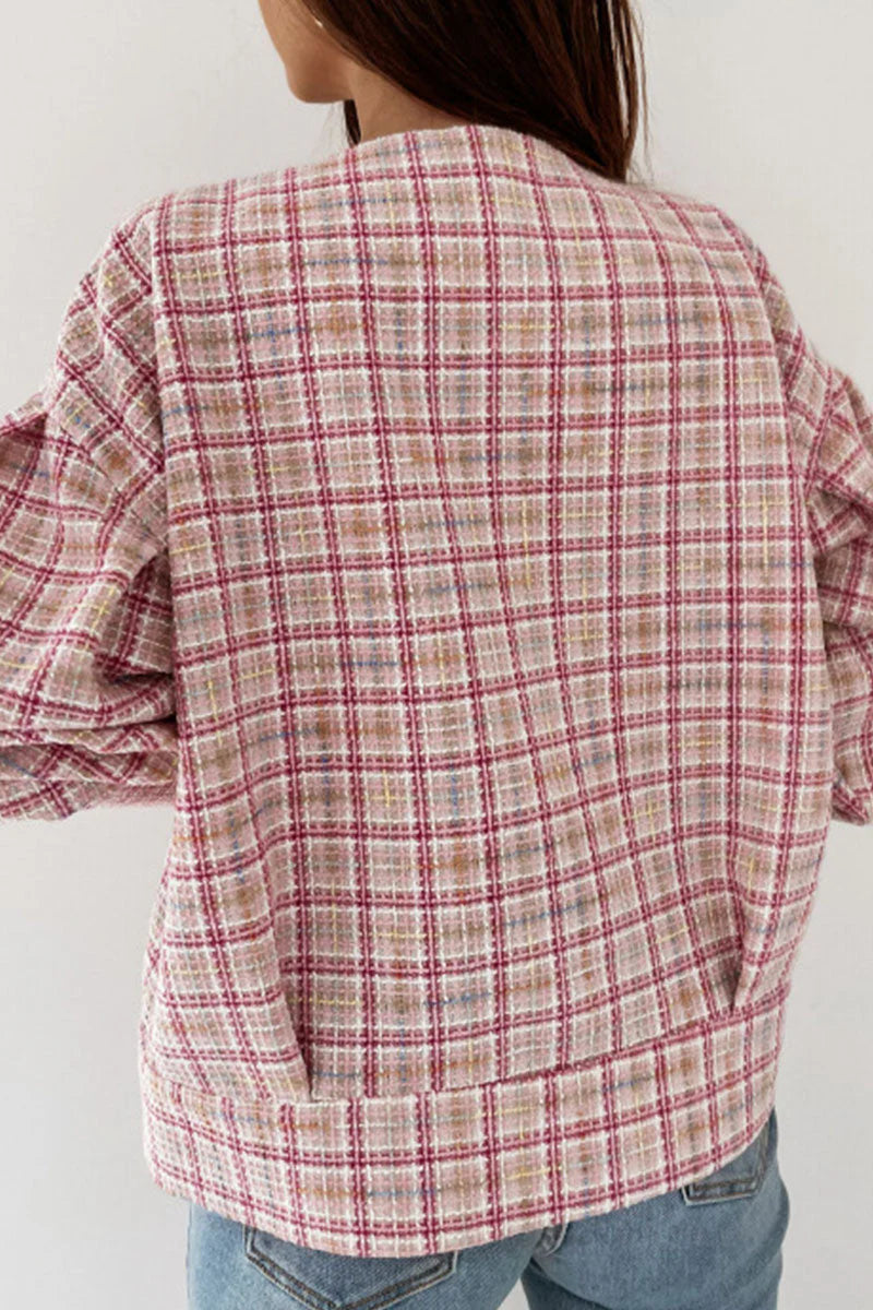 Plaid Patchwork Outerwear W658