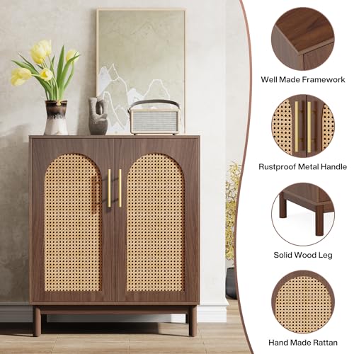 Set of 2 Rattan Sideboard Buffet with Storage V32546