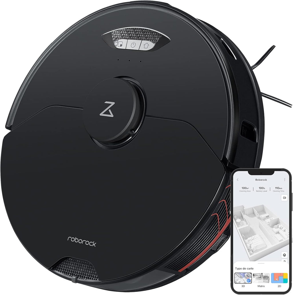 Robot Vacuum and Sonic Mop, 5100Pa Suction, Auto Lifting Mop D28545