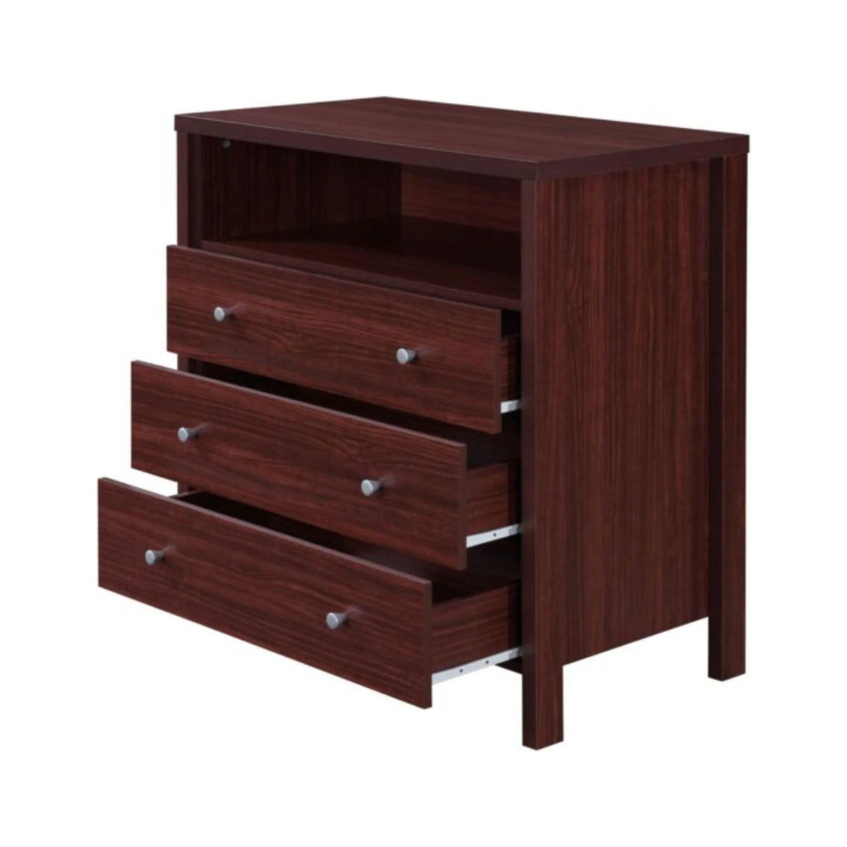 3-Drawer Dresser with Open Shelf V756