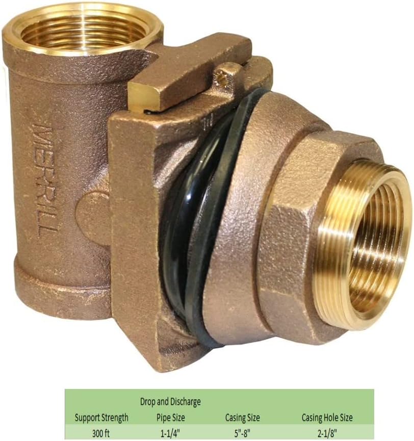 No Lead Brass 1-1/4 Pitless Adapter F965